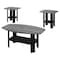 Monarch Specialties Dining Table - 36"X 48" / Grey / Chrome Metal I 7928P - alternate 1